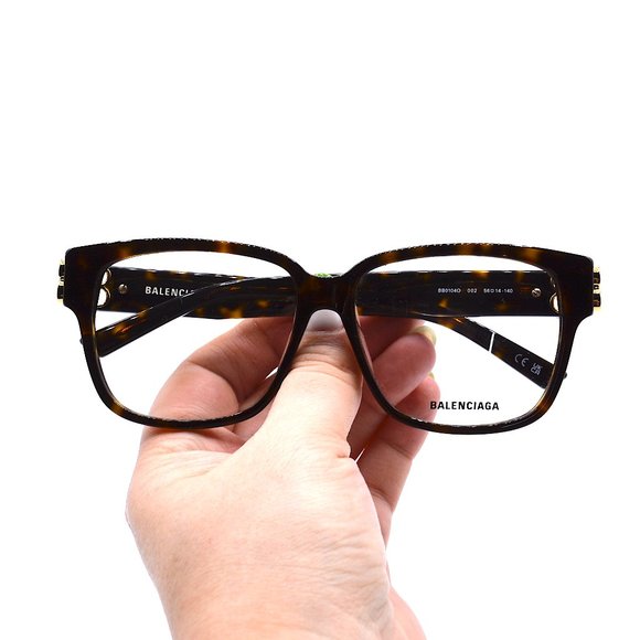 NEW BALENCIAGA BB0104O 002 HAVANA AUTHENTIC EYEGLASSES FRAME - Picture 15 of 15